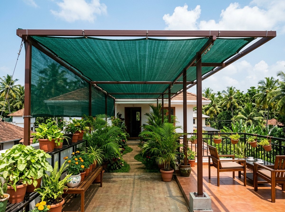 High-Density UV Rooftop Terrace Shade Net